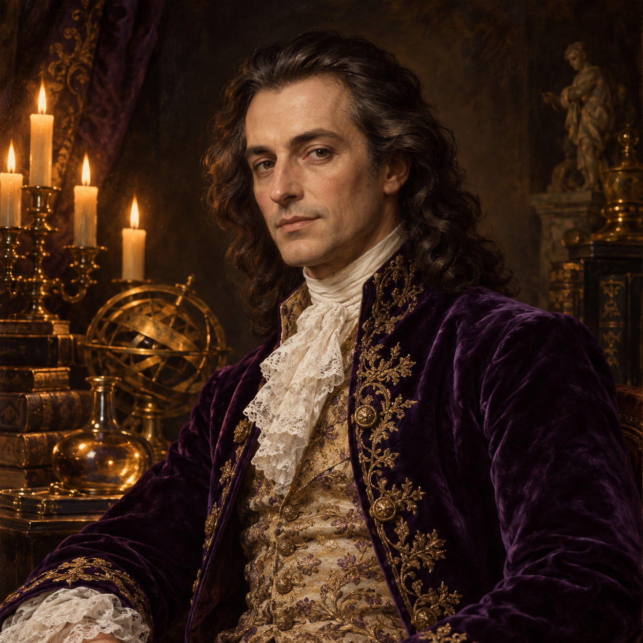 AI-created artistic interpretation of the Count of Saint Germain